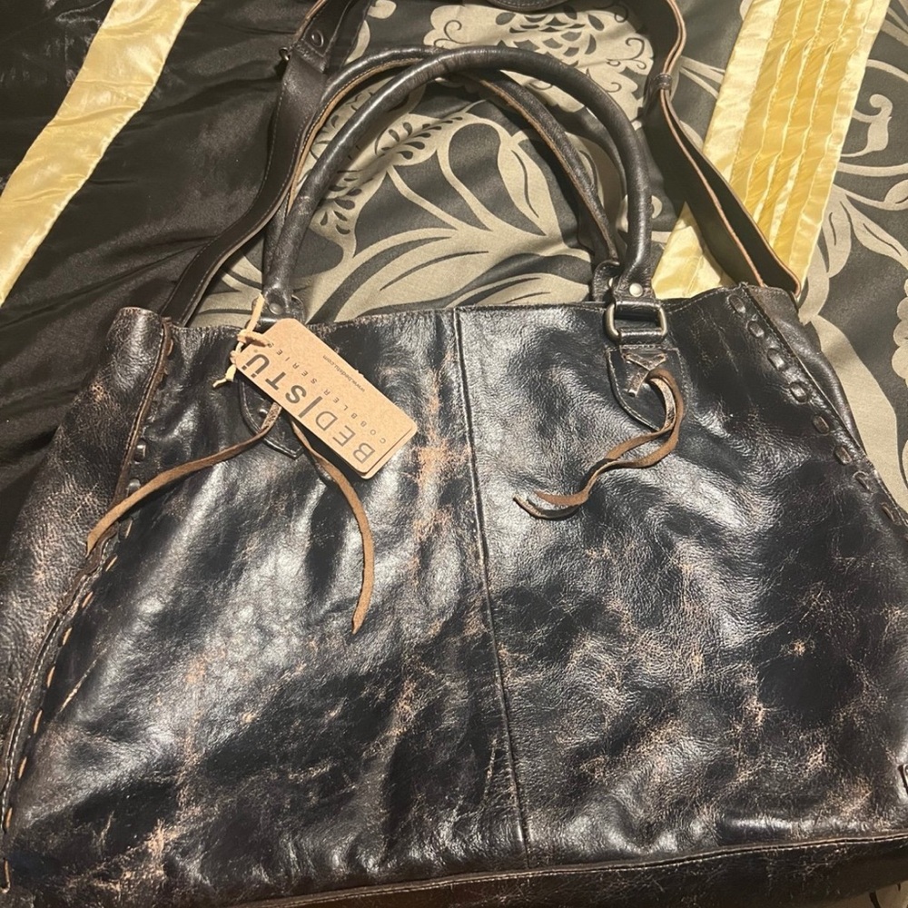 NWT BedStu Alkaline Black Rustic Rockaway Bag